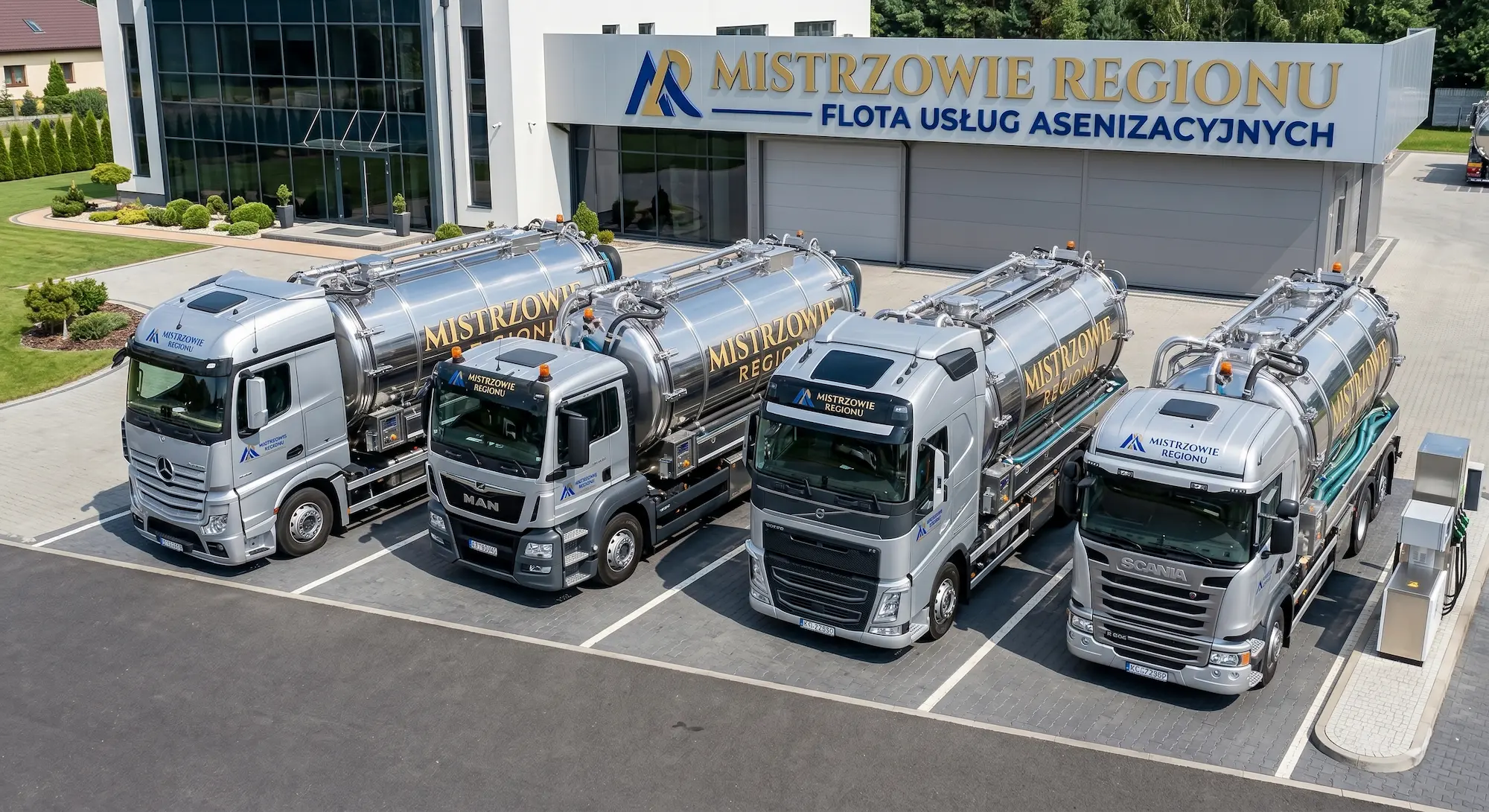 Centrum dyspozytorskie i nowoczesna baza pojazdów asenizacyjnych Volvo