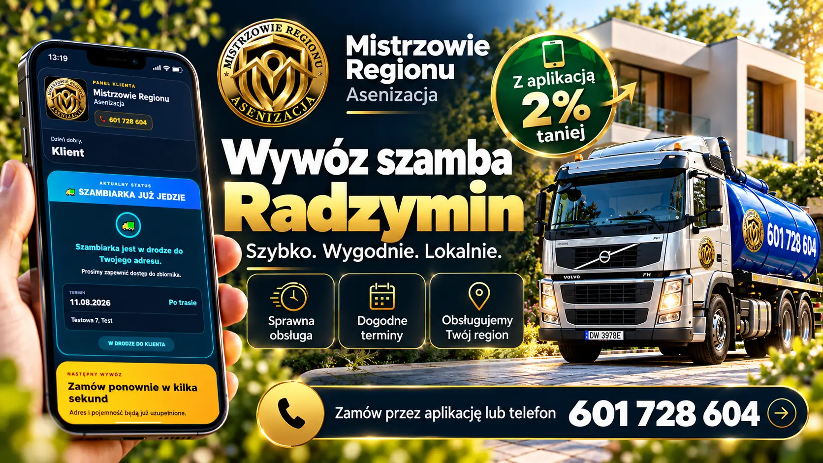 Wywóz szamba Radzymin – Mistrzowie Regionu