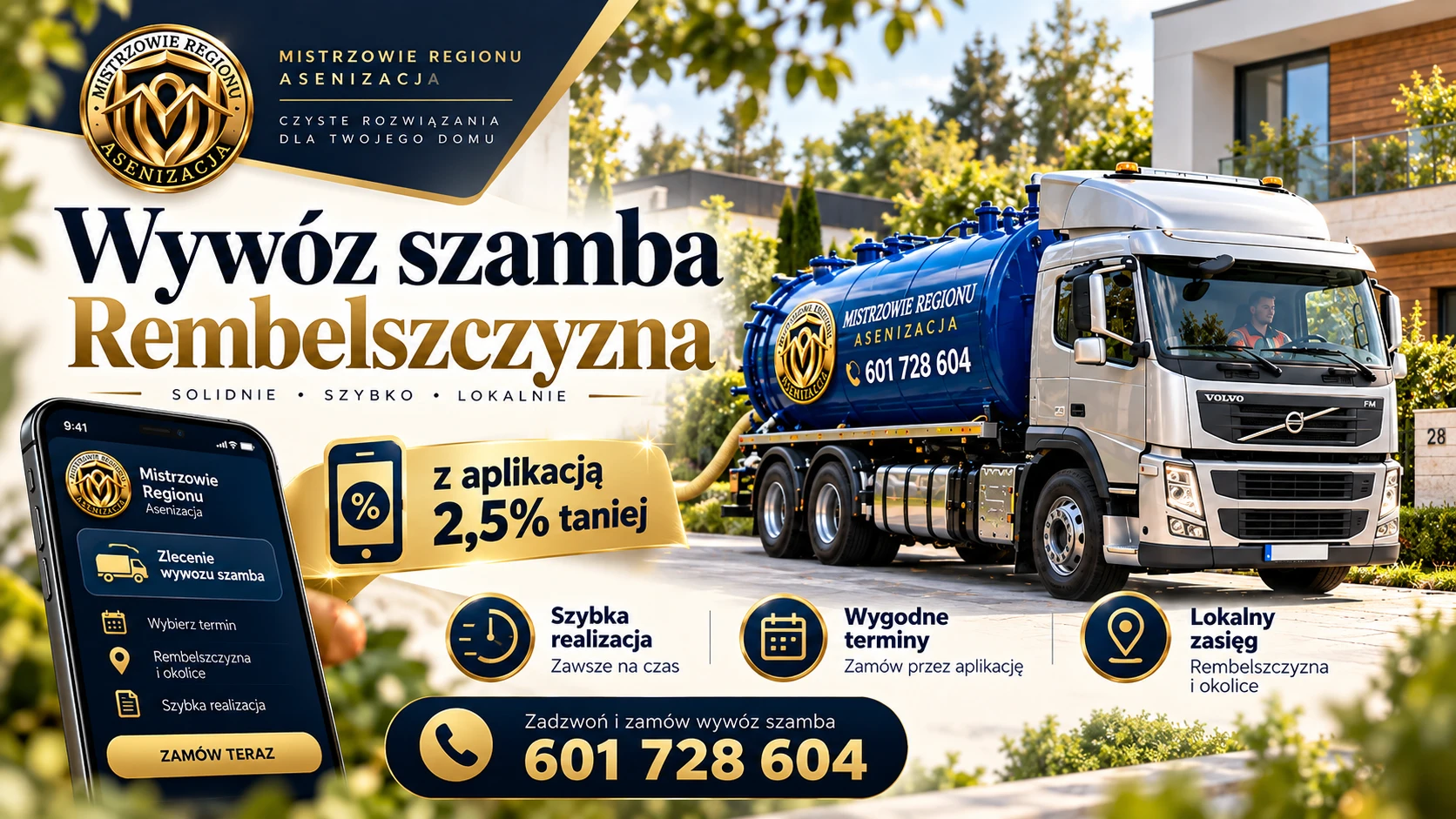 Wywóz szamba Rembelszczyzna – Mistrzowie Regionu