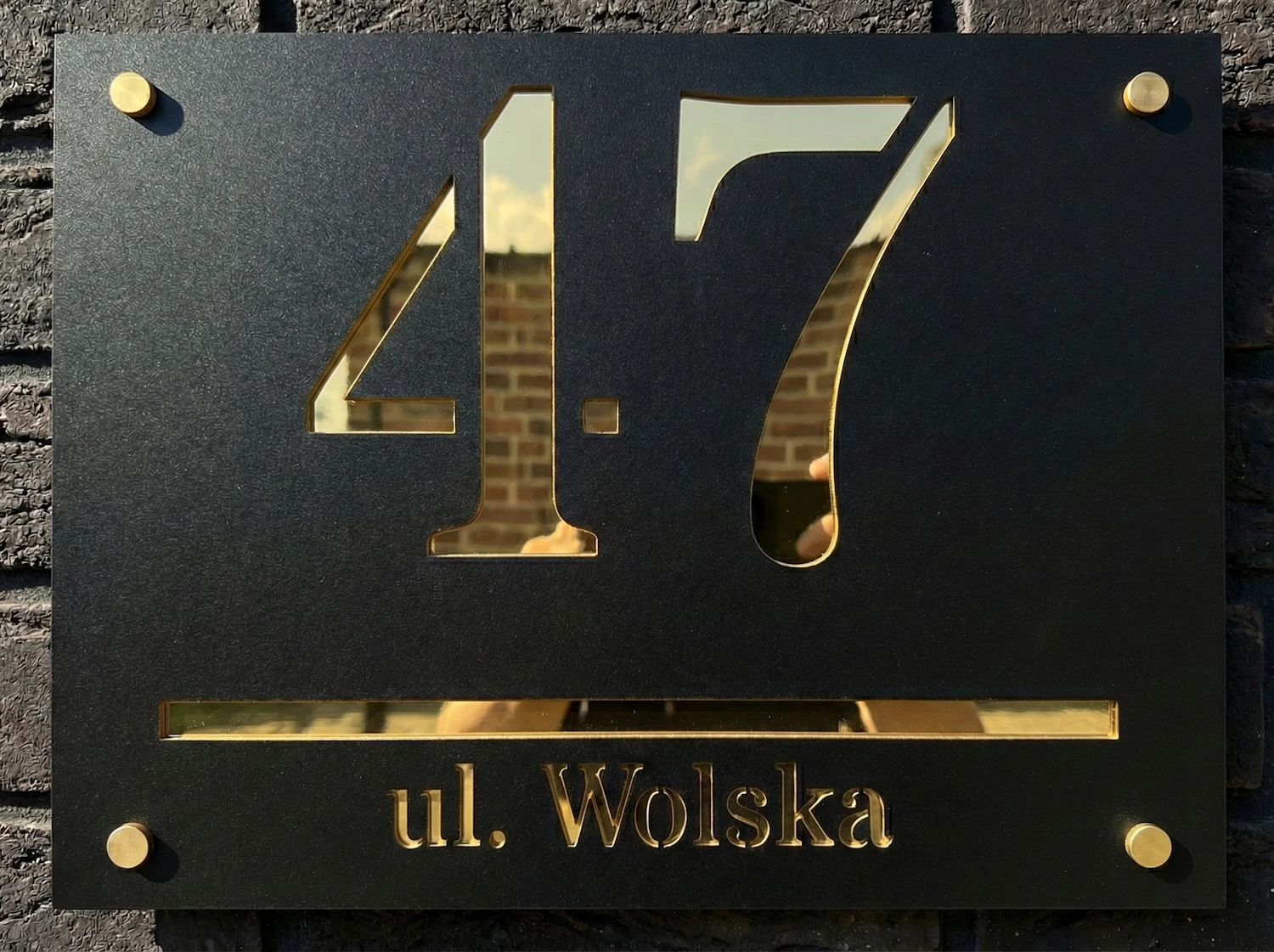 Szkło akrylowe PMMA – tabliczki adresowe Numeodesign