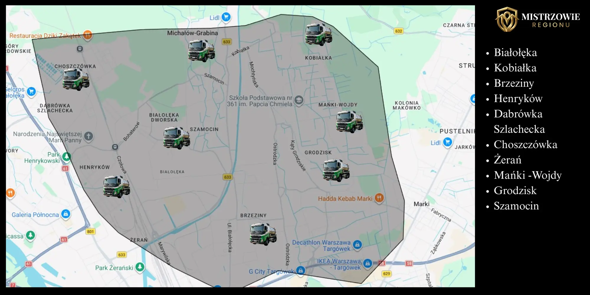 Asenizacja i wywóz szamba Warszawa Białołęka